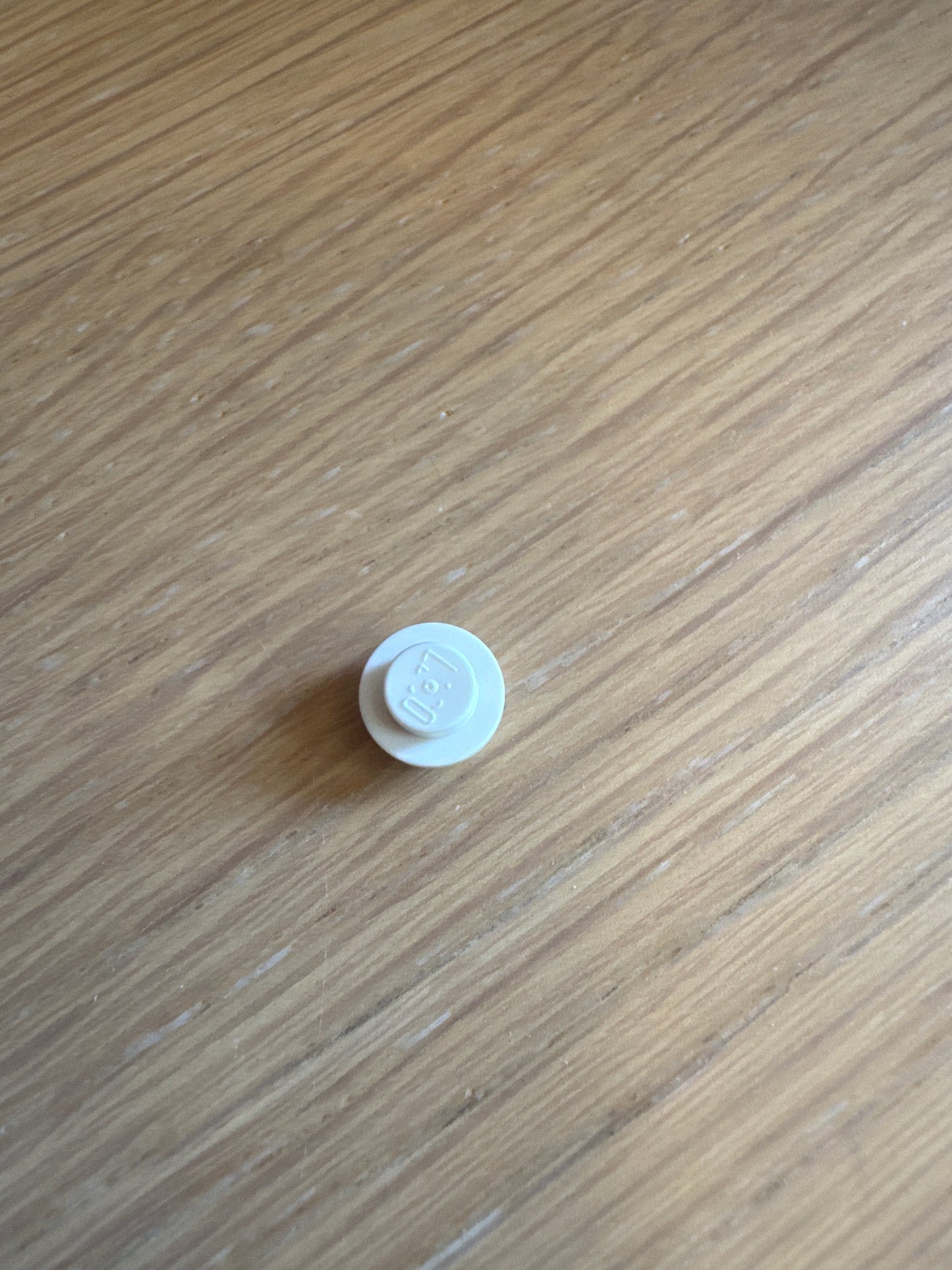 Plate, Round 1 x 1 white