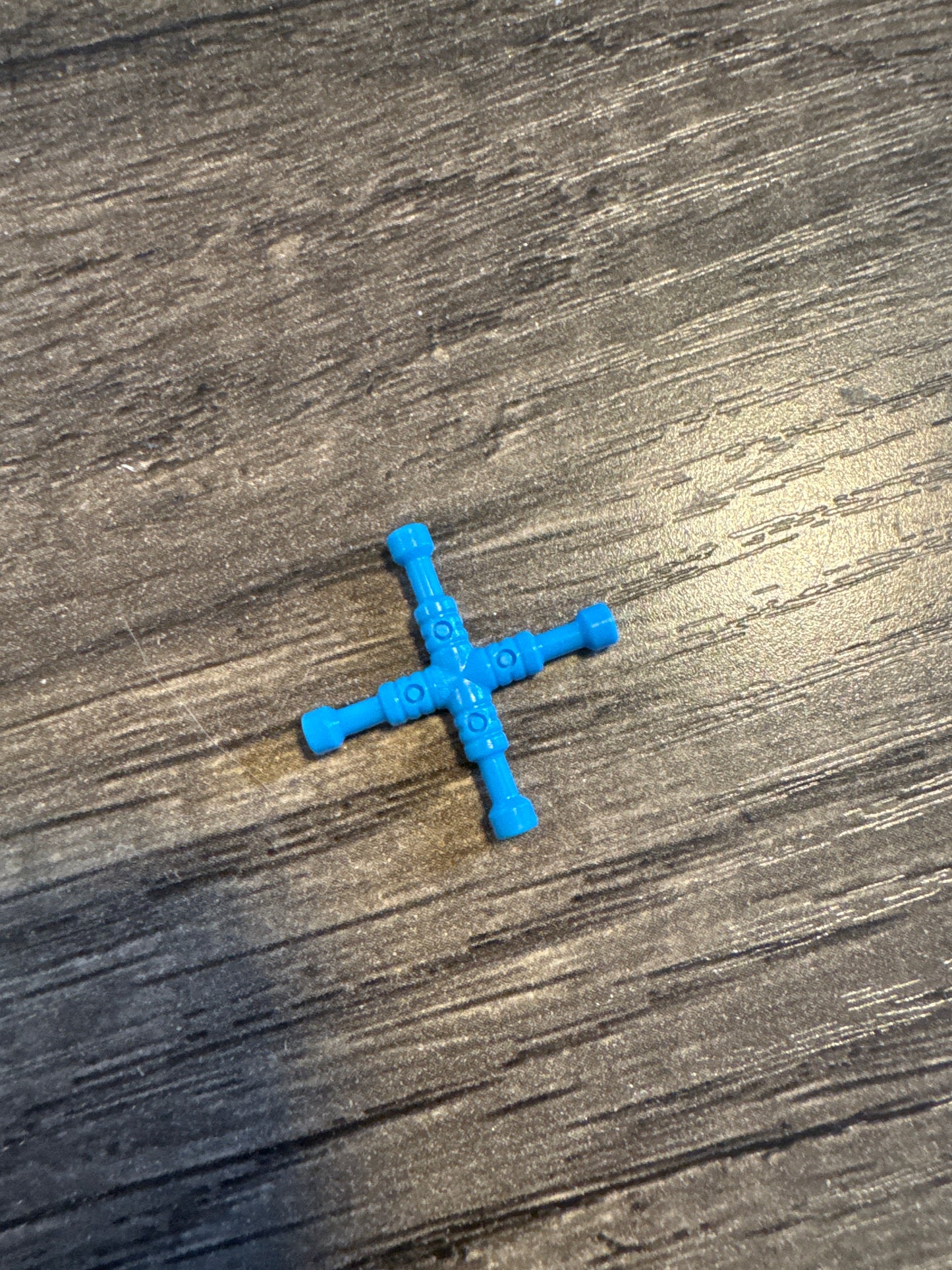 Minifigure, Utensil Tool 4-Way Lug Wrench dark azure