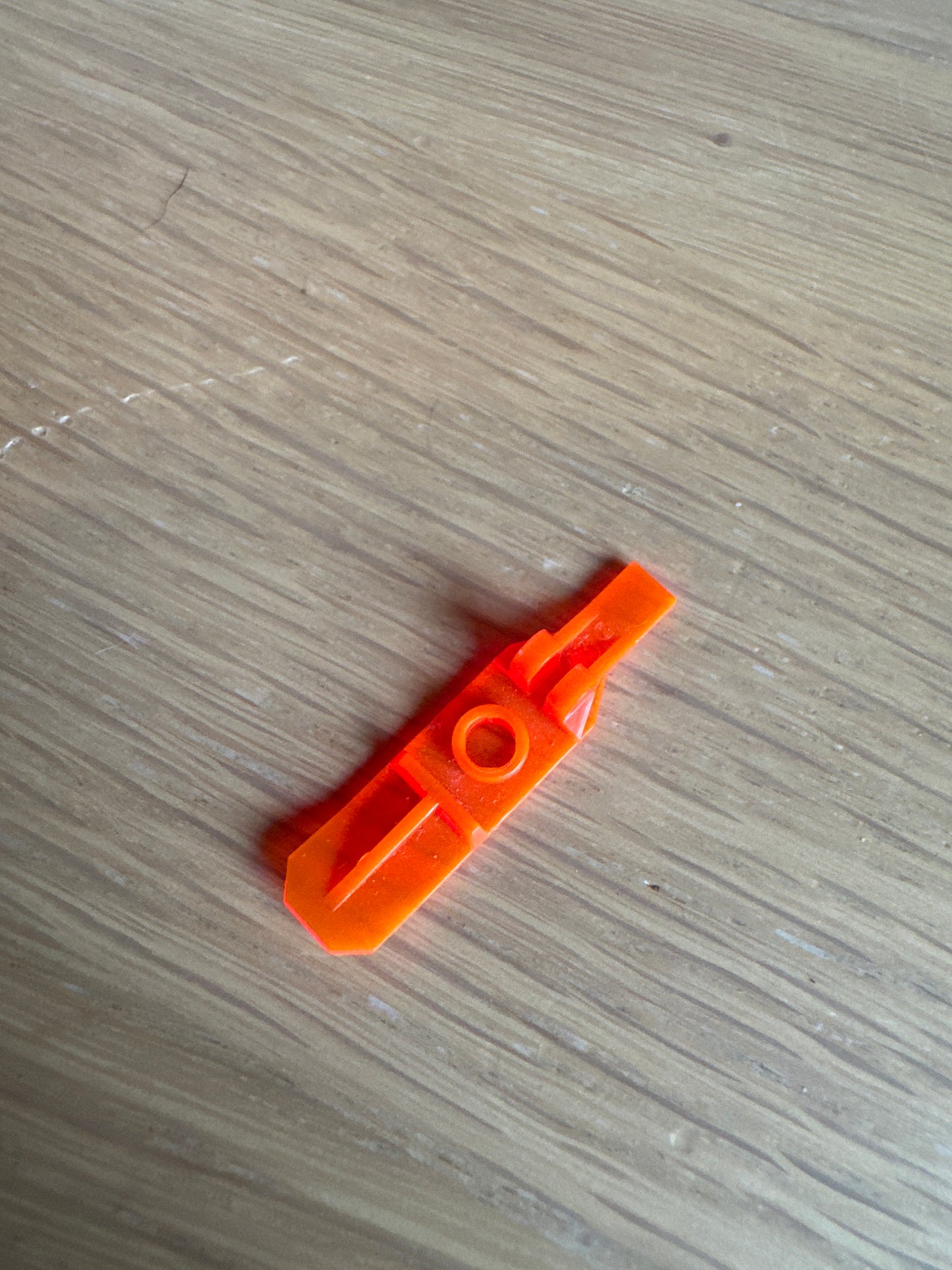 Minifigure, Utensil Ski with Hinge trans-neon orange