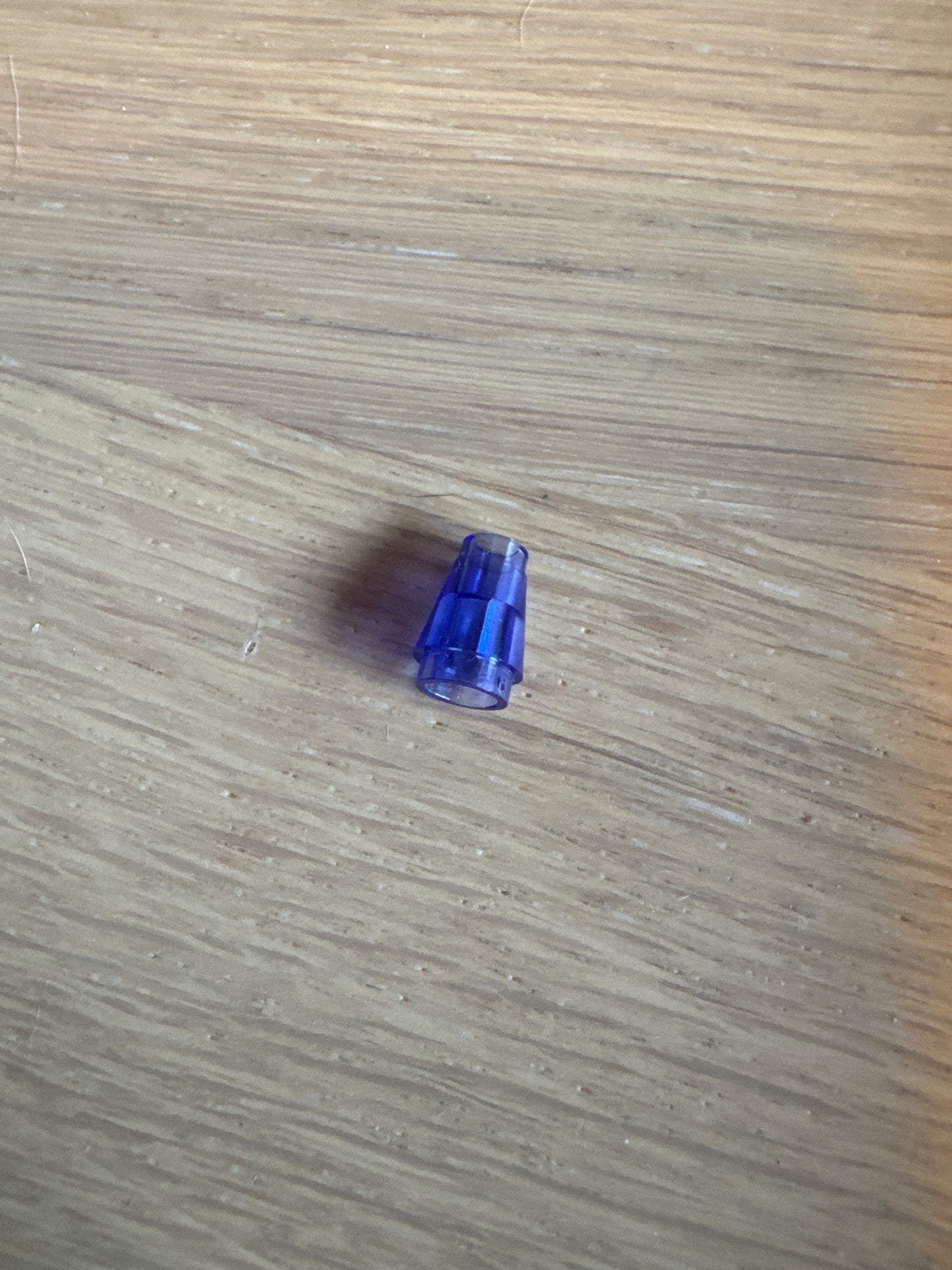 Cone 1 x 1 with Top Groove trans-purple