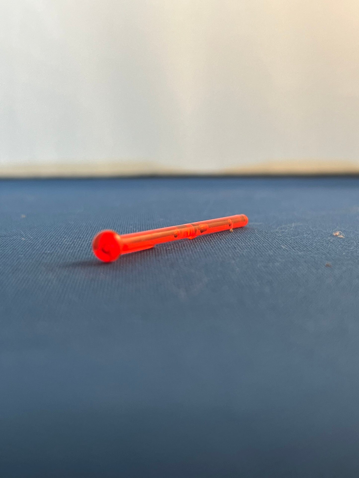 LEGO Arrow 8 for Spring Shooter Weapon Transparent Neon Reddish Orange