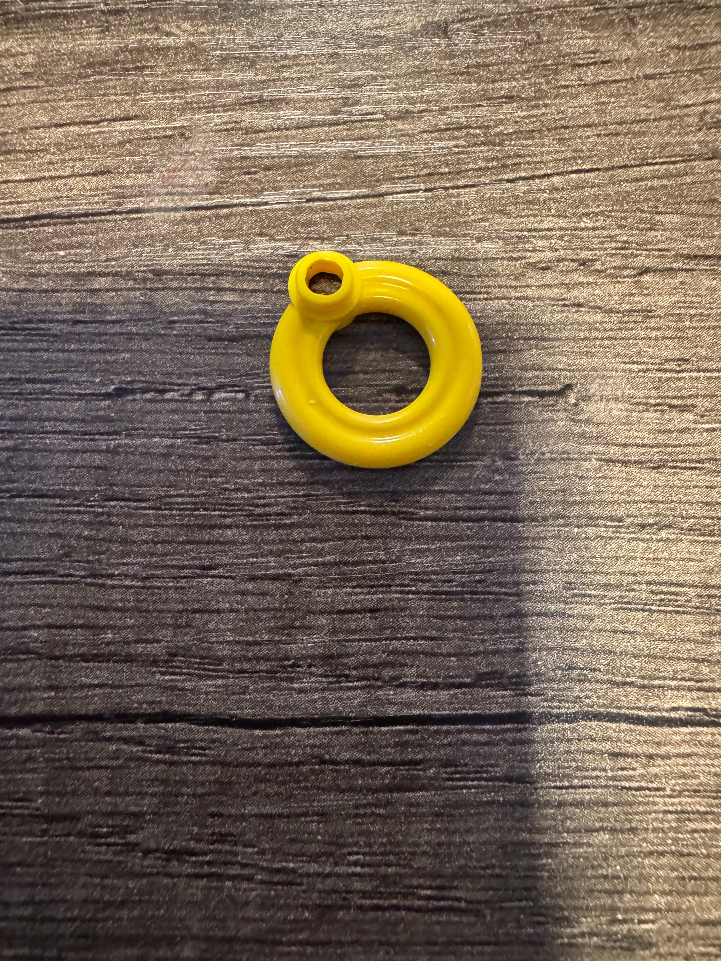 Lifebuoy with knob yellow