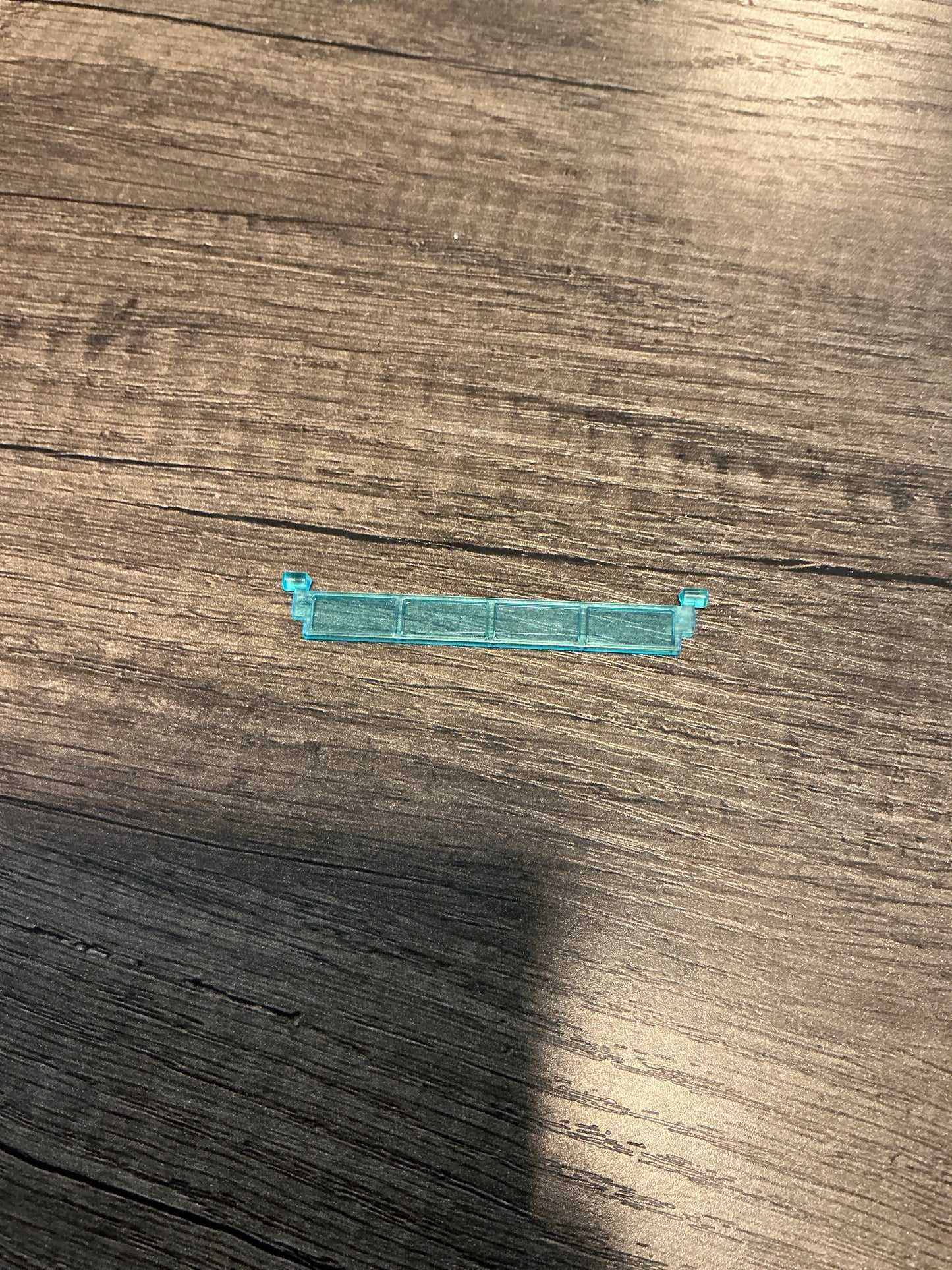 Garage Roller door section without handle trans-light blue