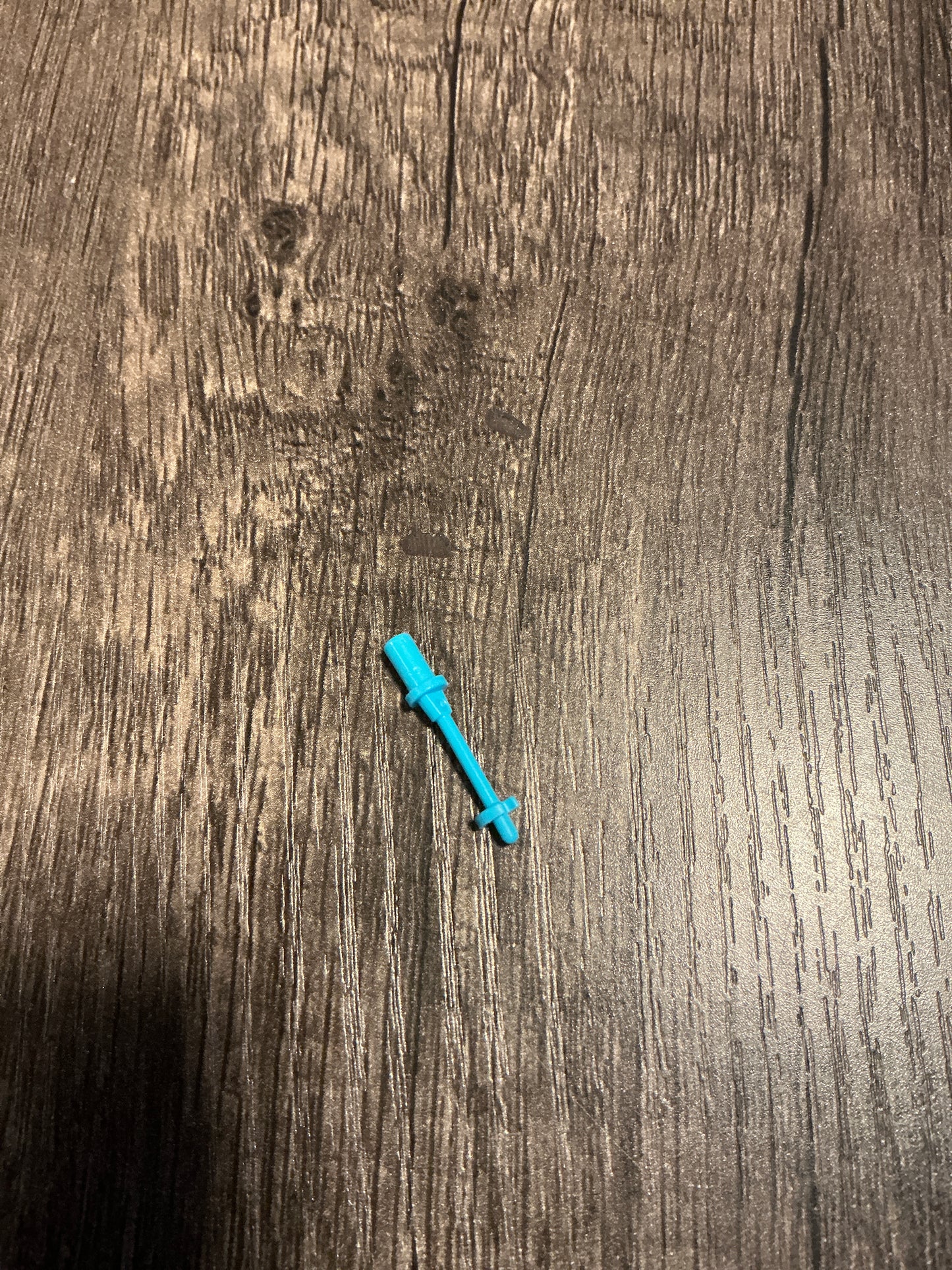 Vehicle, Exhaust Pipe with Technic Pin, Flat End and Pin with Round Hole medium azure