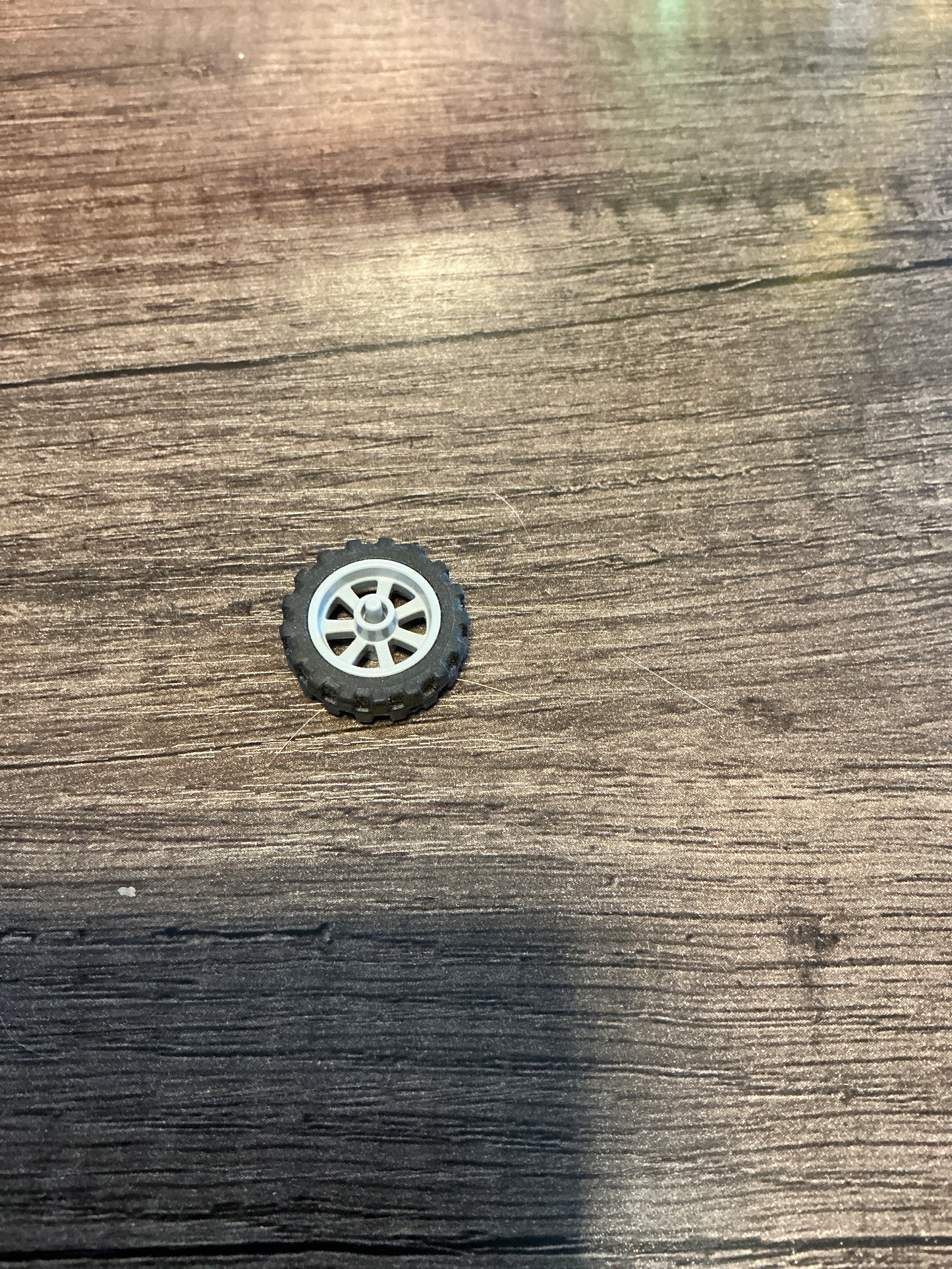 Wheel 15mm D. x 6mm City Motorcycle with Black Tire 21mm D. x 6mm City Motorcycle (50862 / 50861) light bluish gray