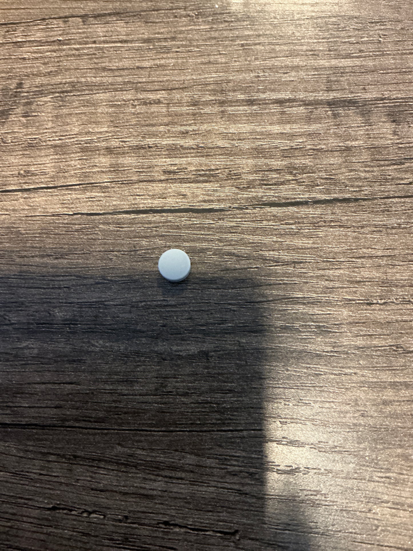 Tile, Round 1 x 1 light gray
