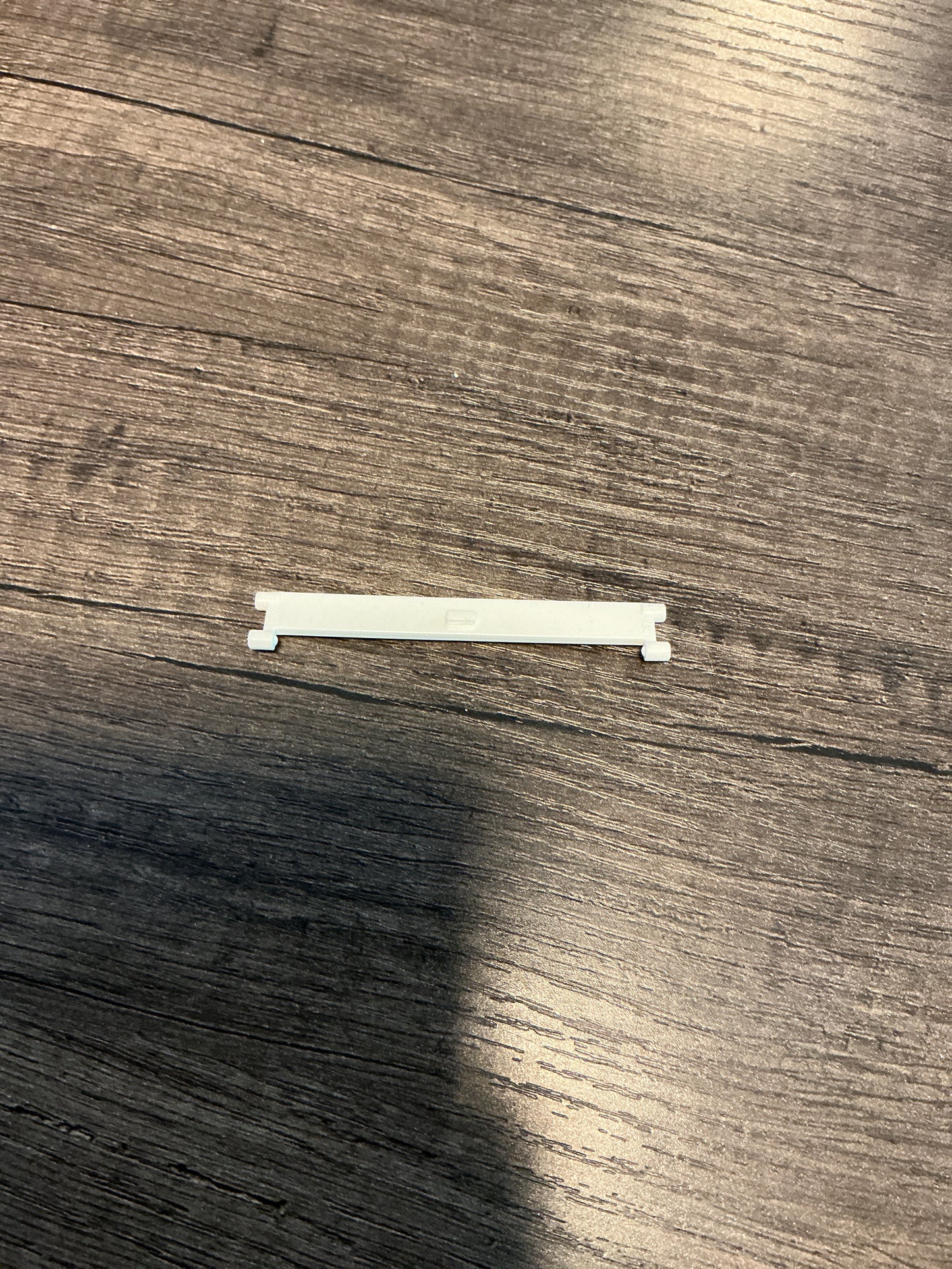 Garage roller door end section with handle white