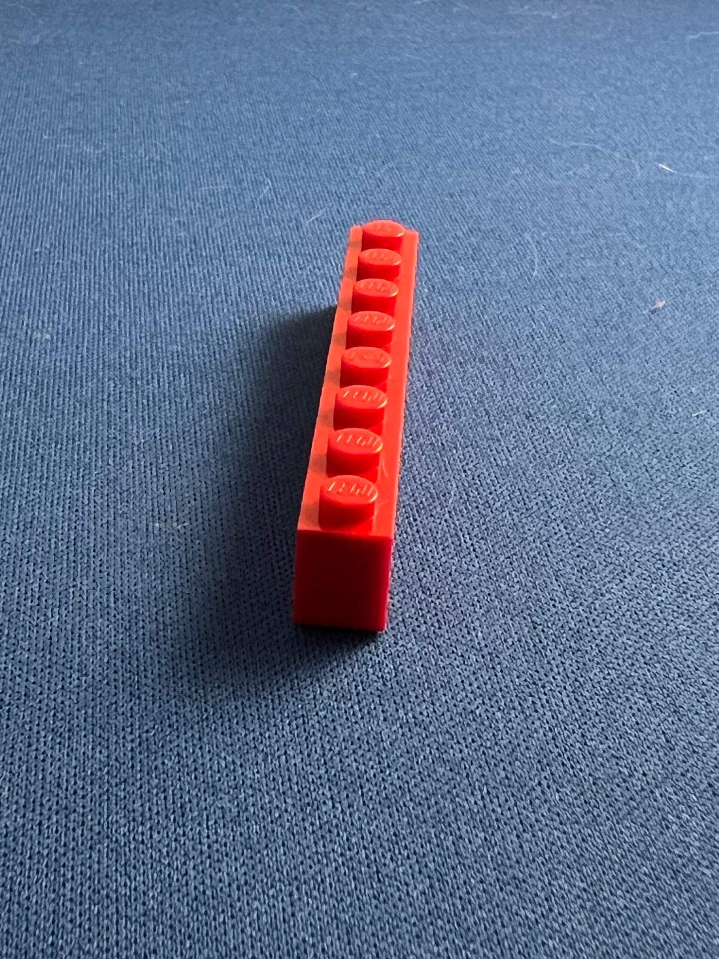 LEGO Brick 1 x 8 Red with hole