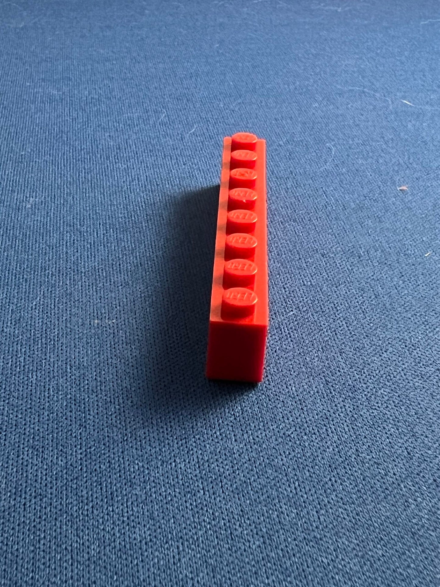 LEGO Brick 1 x 8 Red with out hole new