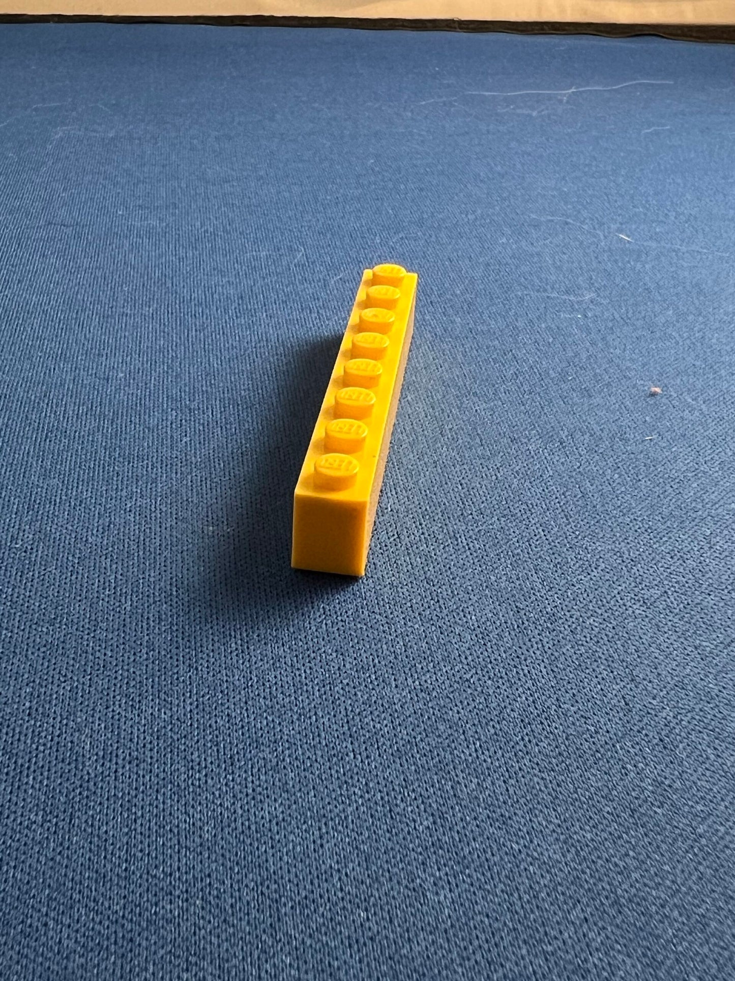 LEGO Brick 1 x 8 Yellow with out hole
