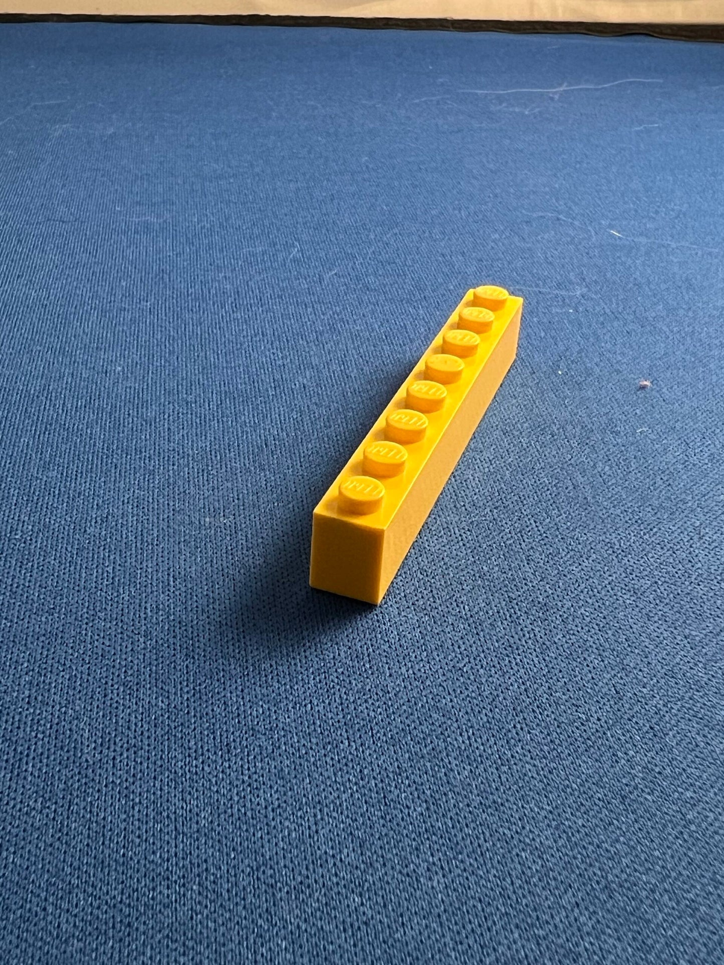 LEGO Brick 1 x 8 Yellow with hole