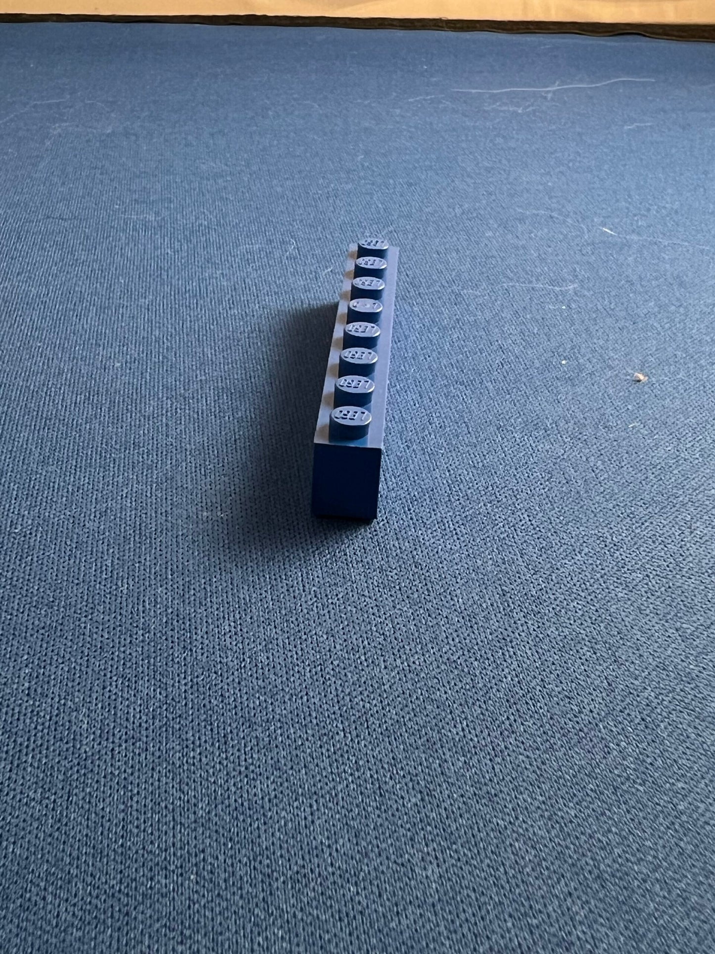 LEGO Brick 1 x 8 Blue with out hole