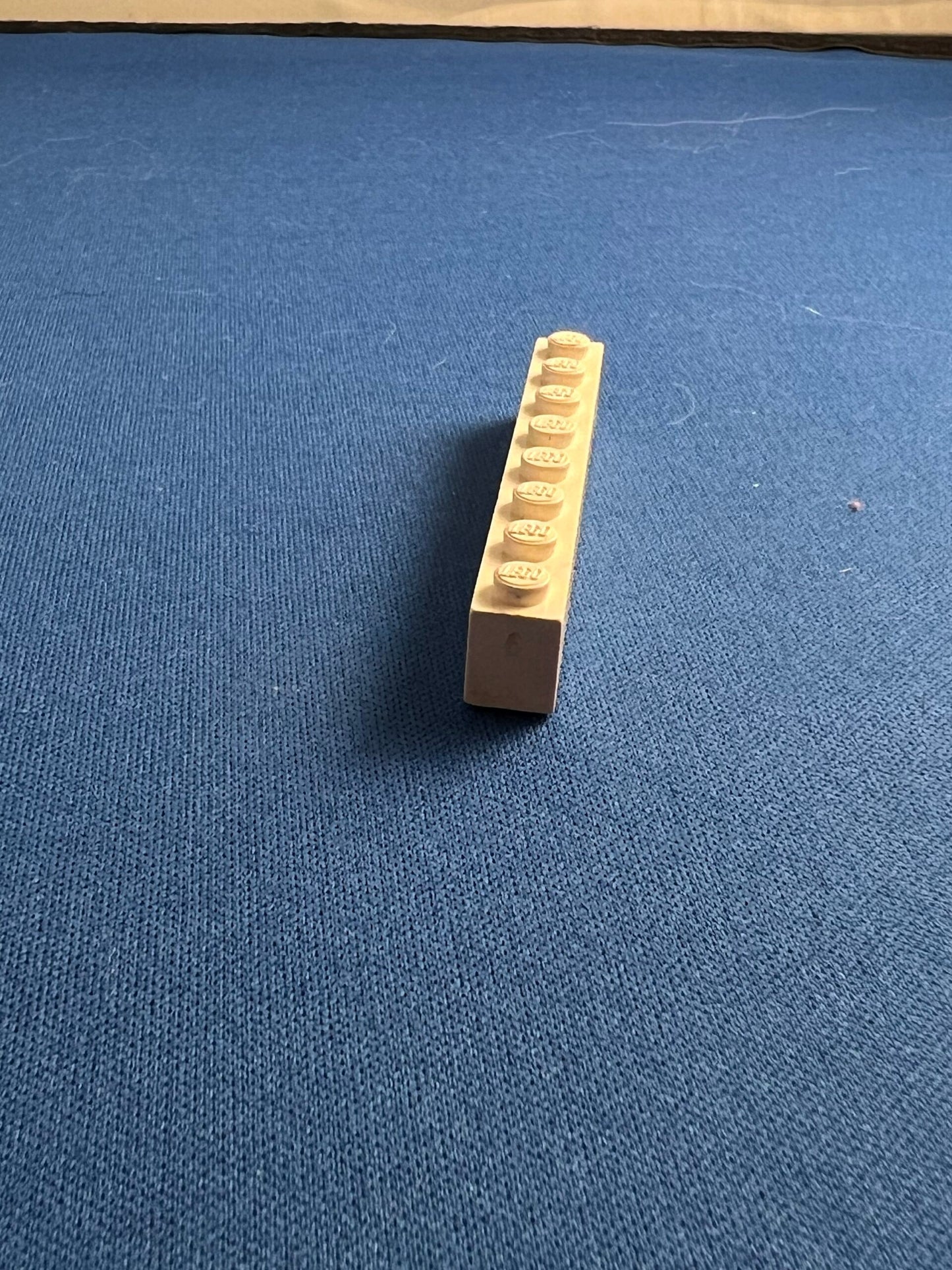 LEGO Brick 1 x 8 White with out hole old