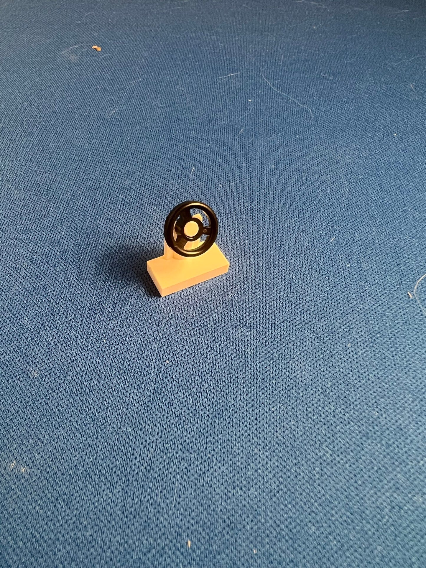 LEGO Vehicle Console with Black Steering Wheel White