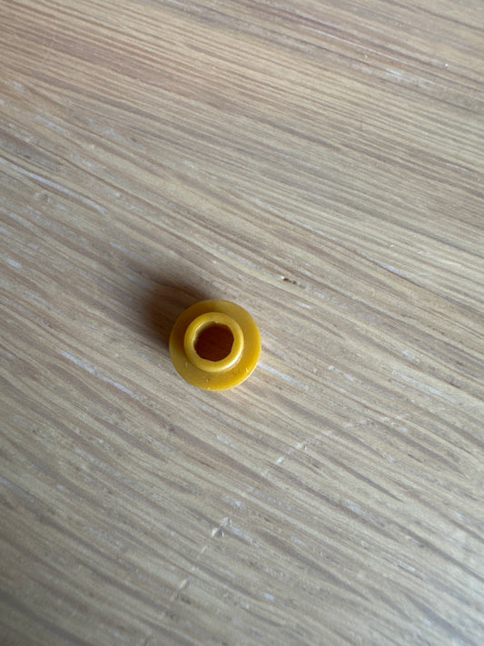 Plate, Round 1 x 1 with Open Stud pearl gold