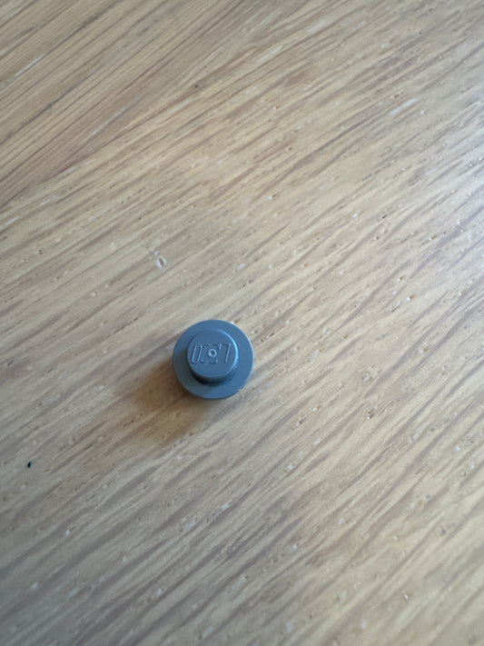 Plate, Round 1 x 1 dark bluish gray