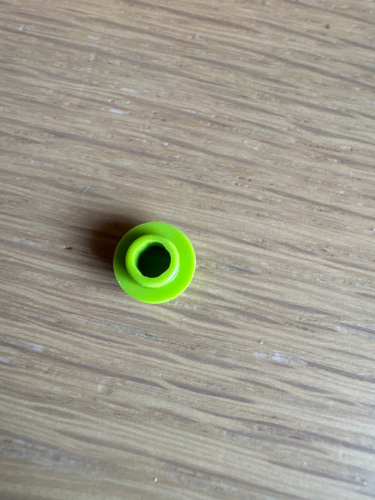 Plate, Round 1 x 1 with Open Stud lime