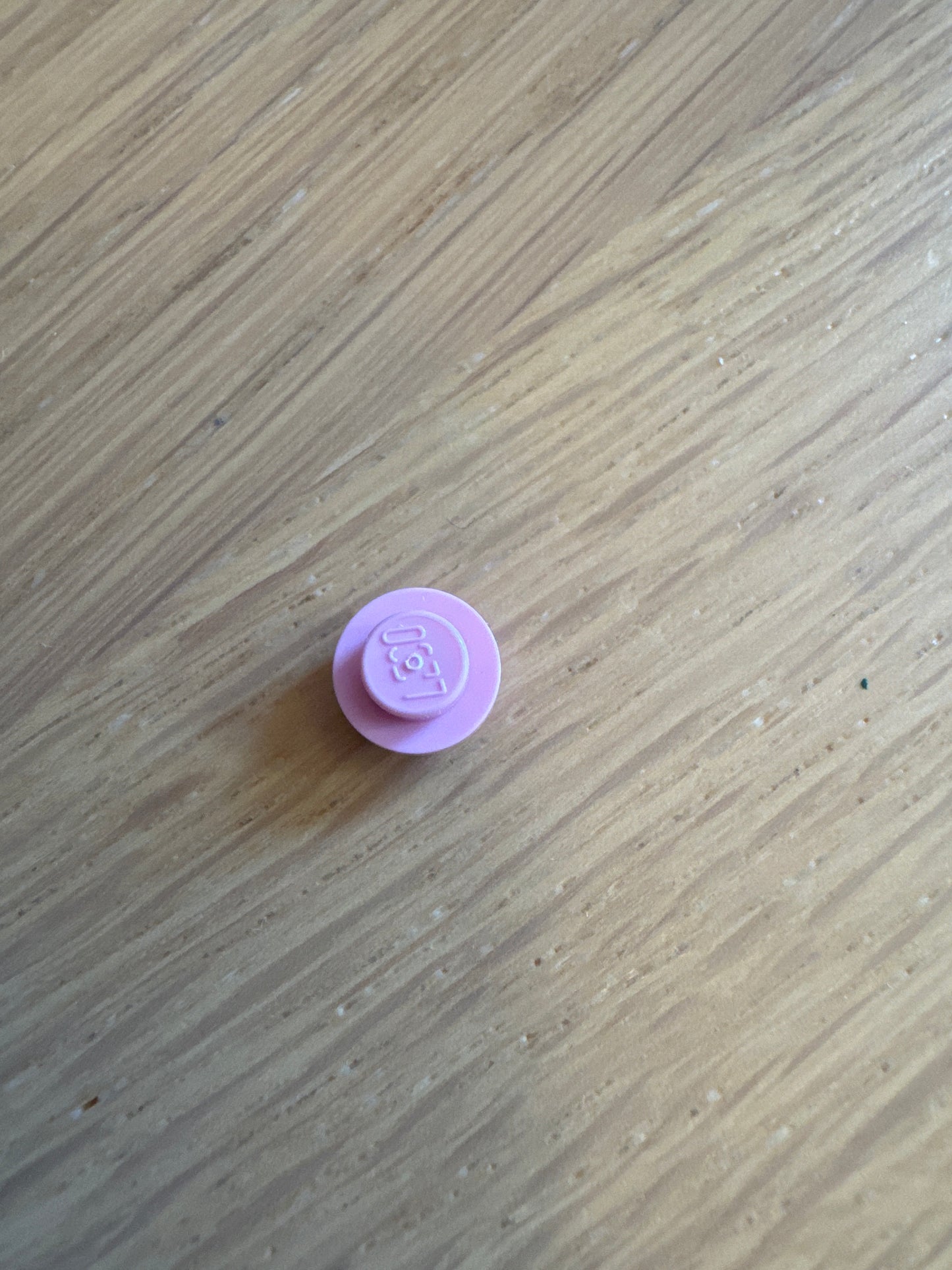 Plate, Round 1 x 1 bright pink