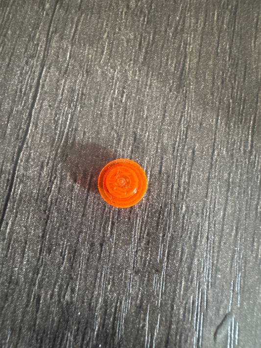 Plate, Round 1 x 1 trans orange