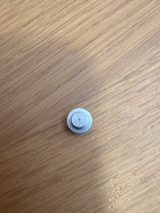 Plate, Round 1 x 1 flat silver