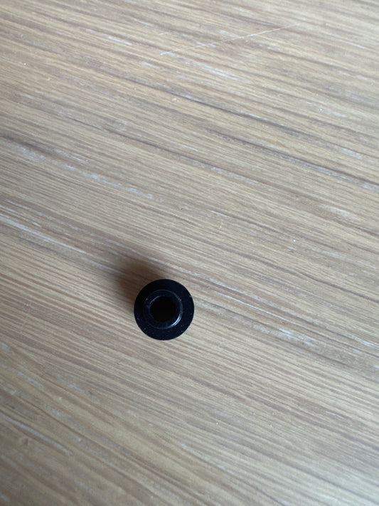 Plate, Round 1 x 1 with Open Stud black