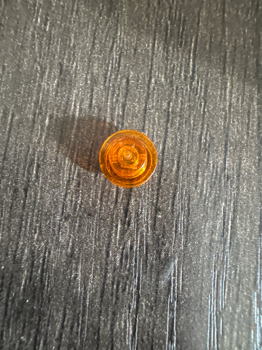 Plate, Round 1 x 1 trans - light orange