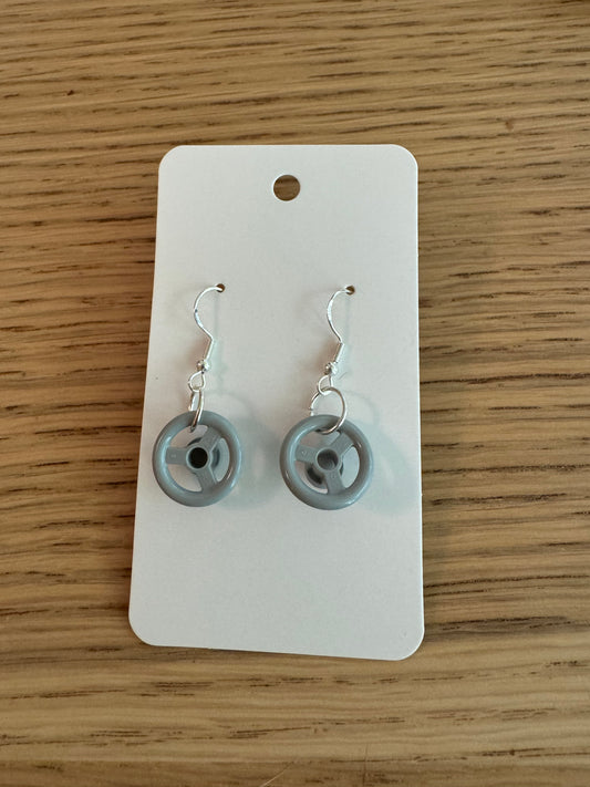 Steering wheel earrings