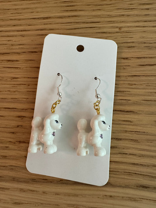 Dog earrings