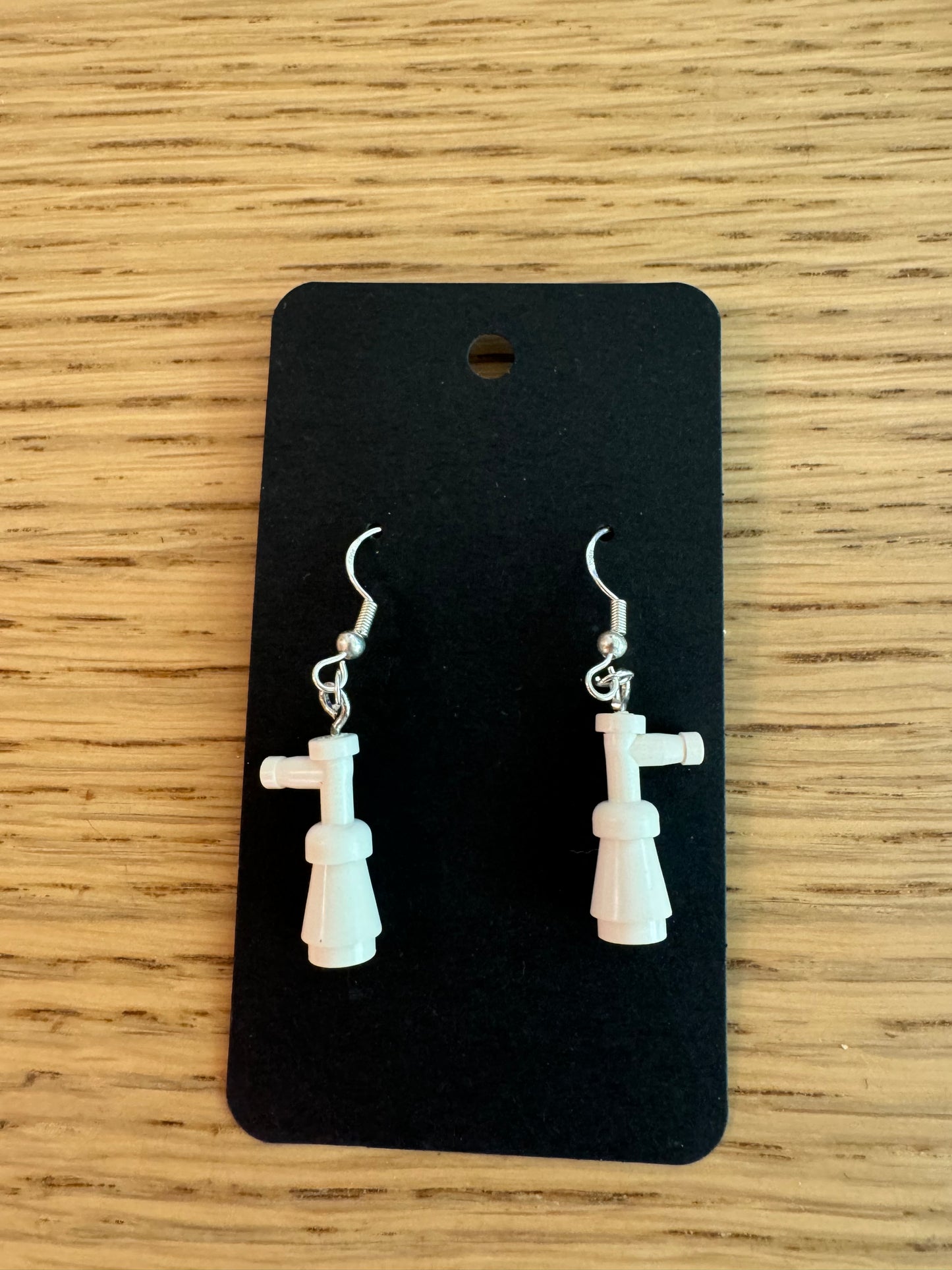 Lego bottles earrings