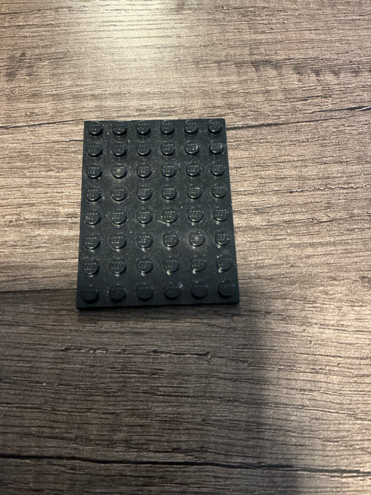 Plate 6 x 8 black