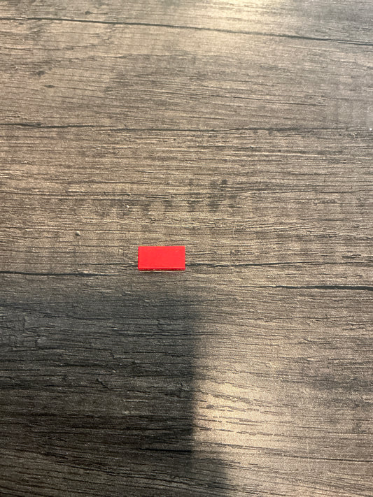 Tile 1 x 2 red
