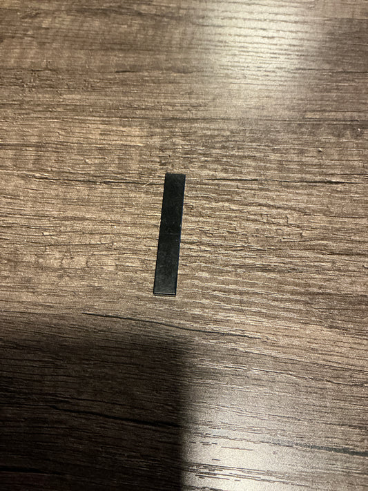 Tile 1 x 6 black