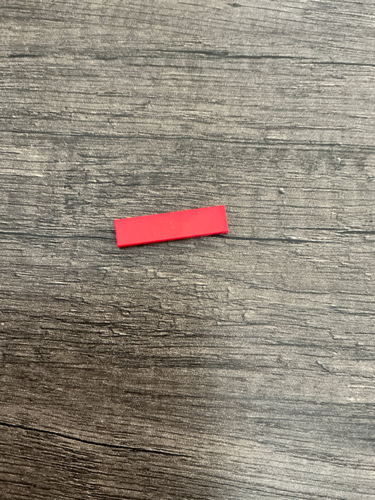 Tile 1 x 4 red