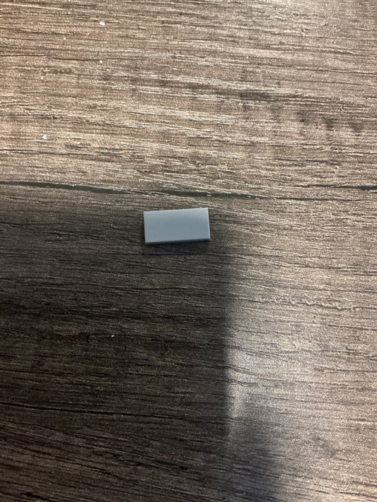 Tile 1 x 2 light gray