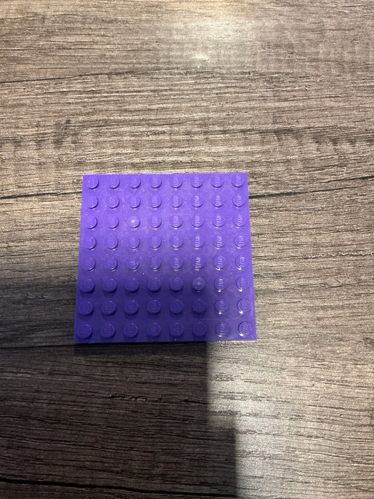 Plate 8 x 8 dark purple
