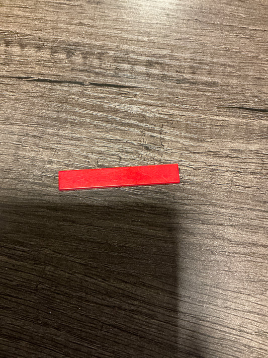 Tile 1 x 6 red