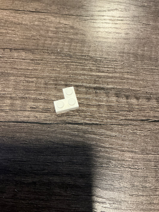 Plate 2 x 2 corner white