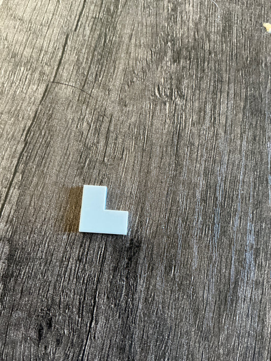 Tile 2 x 2 Corner white