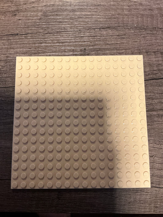 Plate 16 x 16 tan