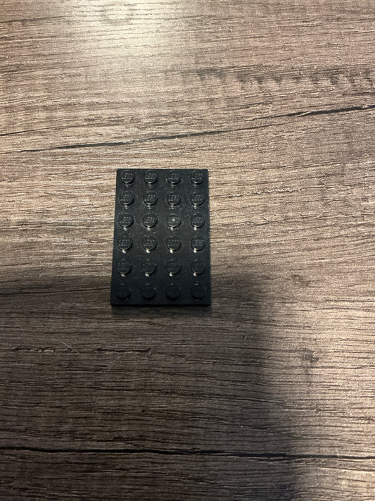 Plate 4 x 6 black