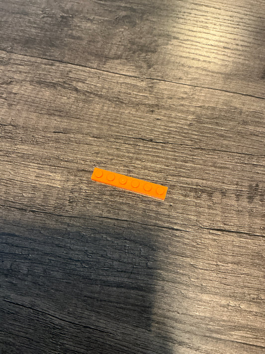 Plate 1 x 6 orange