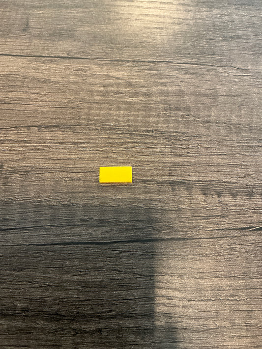 Tile 1 x 2 yellow