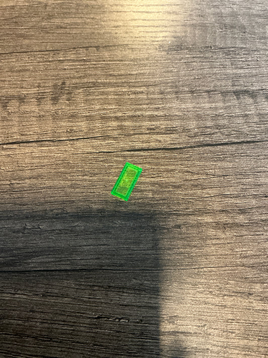 Tile 1 x 2 trans-light bright green
