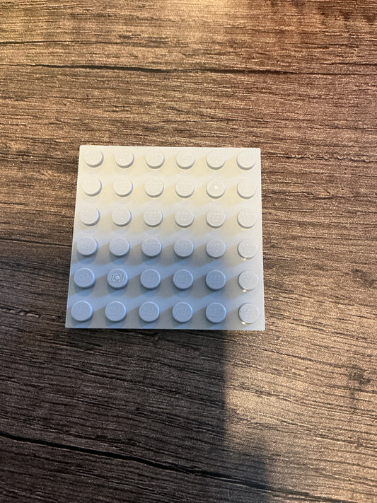 Plate 6 x 6 light bluish gray