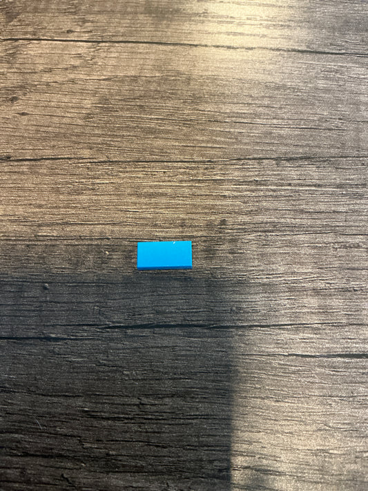 Tile 1 x 2 dark azure