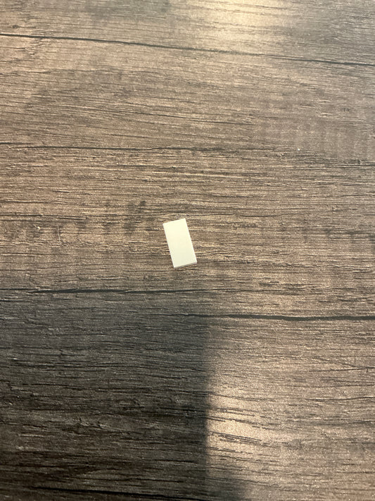 Tile 1 x 2 white