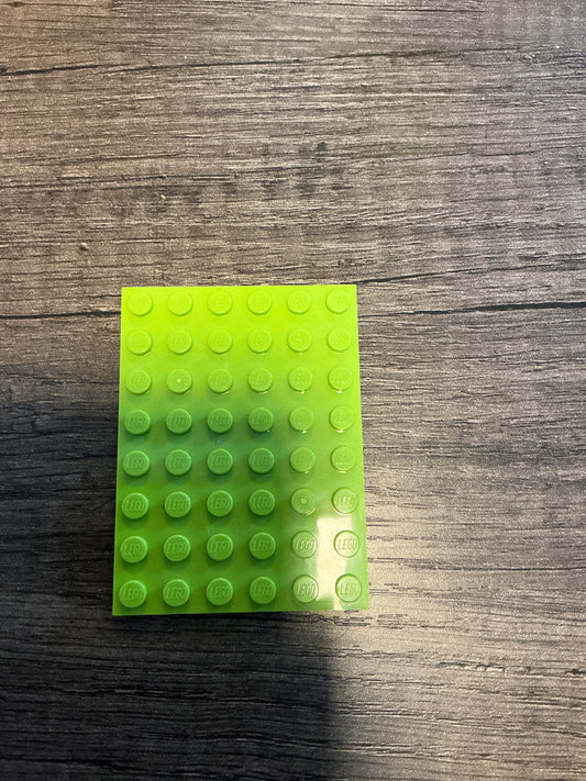 Plate 6 x 8 lime
