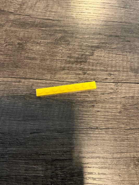 Plate 1 x 8 yellow