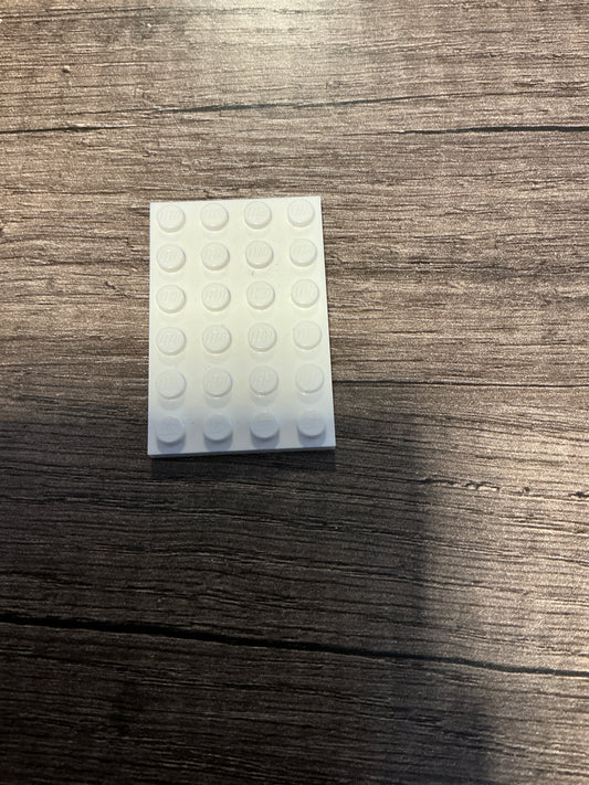 Plate 4 x 6 white