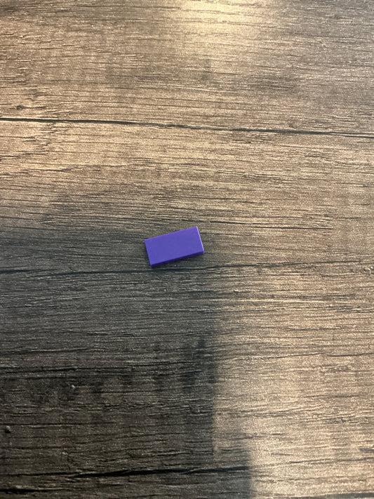 Tile 1 x 2 dark purple